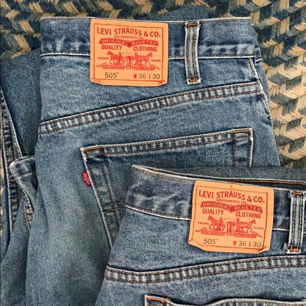 Levi 505 jeans 36x30